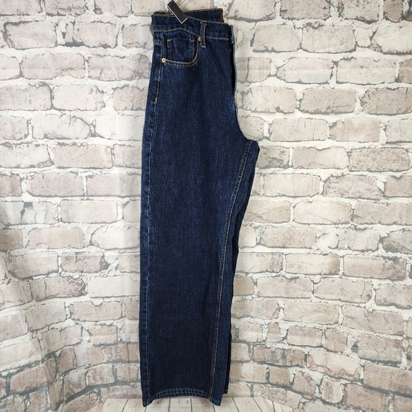 Urban Outfitters BDG Wide Leg Jeans High Waist Dark Wash Size 29 Skater - Picture 13 of 14
